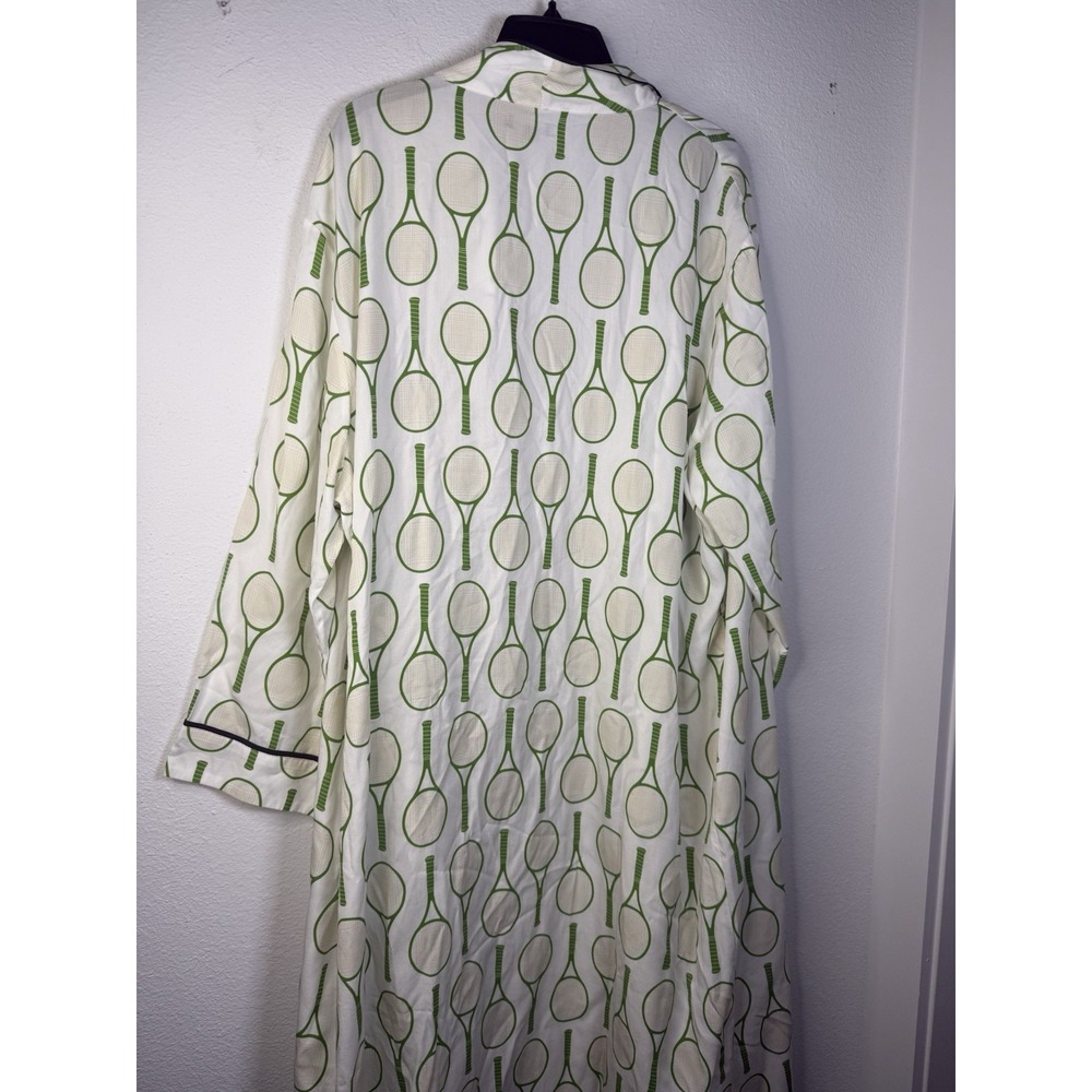 Katie Kime Tennis Monogrammed K S Robe Size L/XL No Belt Cotton‎ Soft - Picture 6 of 6